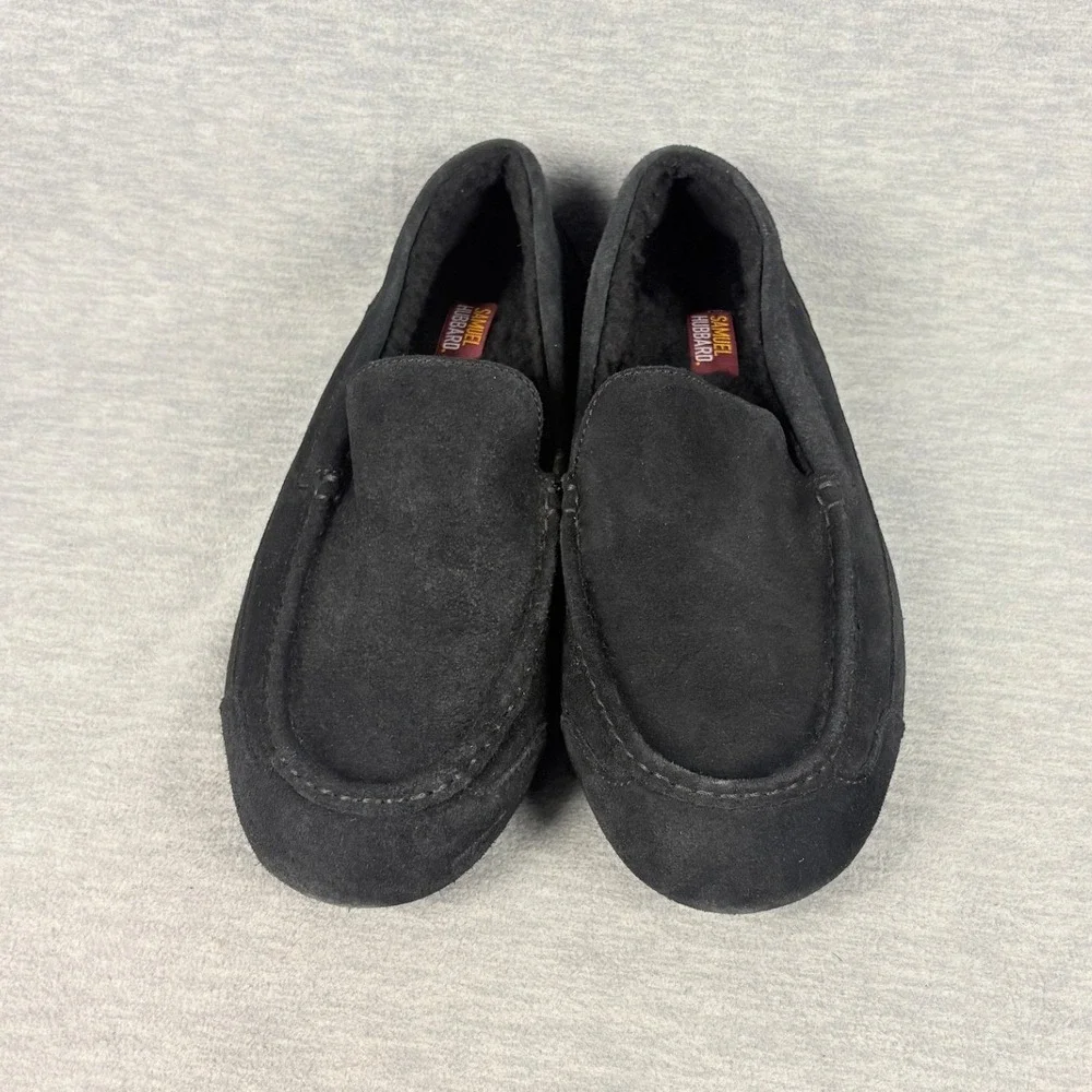 Samuel Hubbard Hubbard Dreams Slipper Loafers Mens 12 Black Suede Wool Lined